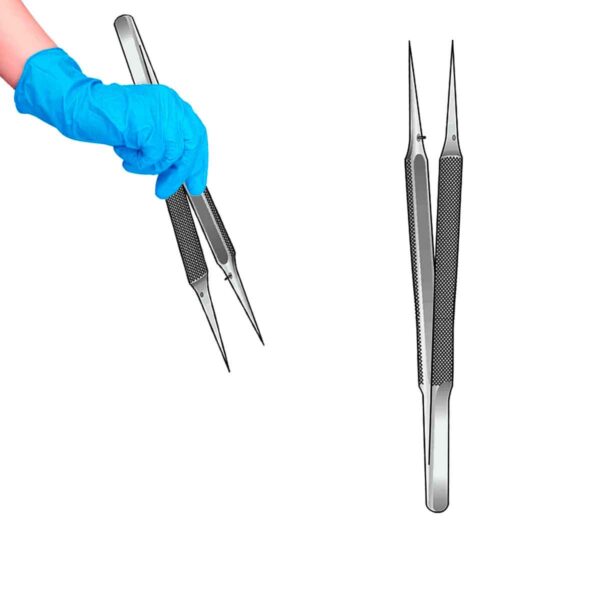 Pinza Micro Cirugía Anatómica 15cm